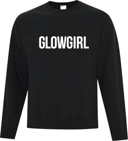 Glow Girl Crewneck - Black