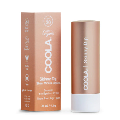 COOLA Mineral Liplux Tinted Lip Balm Sunscreen SPF30